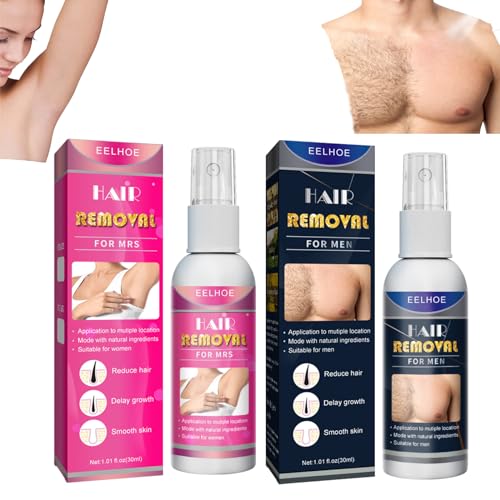 2PC 2024 New Junrinogin Semi-Permanent Hair Removal Spray, Painless Hair Remover Men Women,Schmerzfreies Haarentfernungsspray,Hair Inhibitor, Hair Stop Growth von Generisch