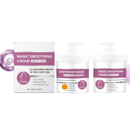 2PC Strapping Feuchtigkeitsspendende Körpercreme,Kollagen Antied Falten Body Lotion,Verbessert die Elastizität der Haut,Glättet das Aussehen Haut,Sanft und einfach absorbieren für Frauen von Generisch