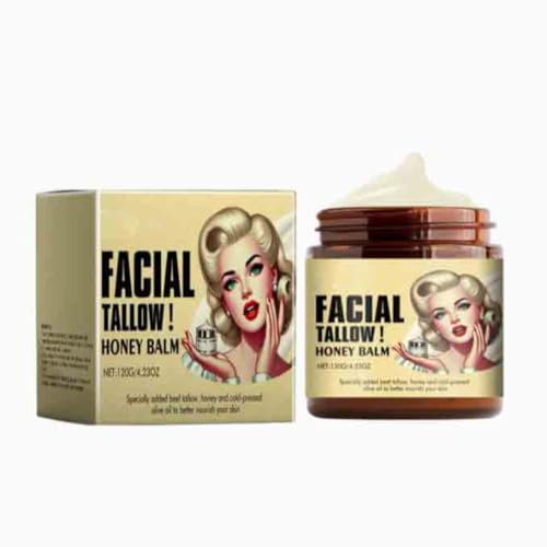 2PCS Tallow Honey Moisturizing Balm Deep Hydration Nourishes Skin Maintains Elasticity Cream Facial Care 2PCS Tallow Honey Moisturizing Balm Deep Hydration Nourishes Skin Maintains Elasticity Cream Facial Care von Generisch