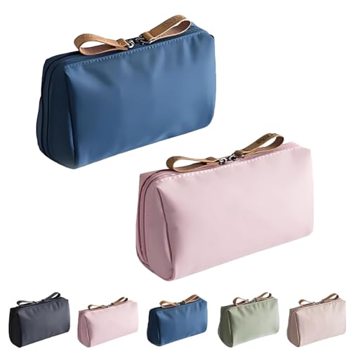 2PCS Tidynook Makeup Bag Small, Mini Makeup Bag for Purse, Lipstick Makeup Pouch Small Cosmetic Bag, Portable Waterproof Travel Cosmetic Bag for Women (C) von Generisch