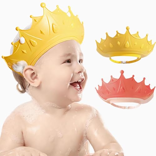 2er-Pack Duschhauben für Kinder – Wasserdichter Bad-Haarschutz für Baby & Kleinkind, weiche Waschkappe für Haarpflege, wiederverwendbares Kinderduschzubehör von Generisch