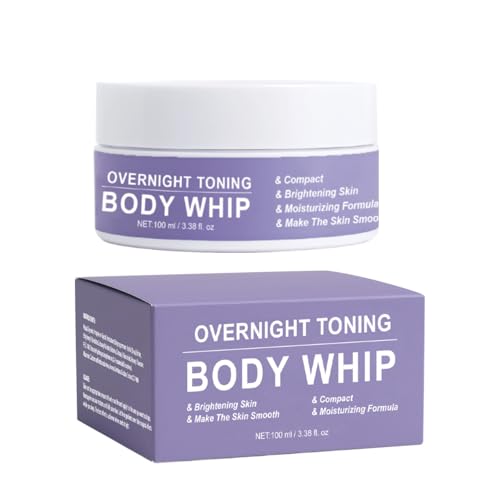 2pcs Overnight Toning Body Whip for Crepey Skin Body Care Comfort, Anti-Wrinkle and Anti Aging Body Firming Cream Cellulite Remover for Legs and Body von Generisch