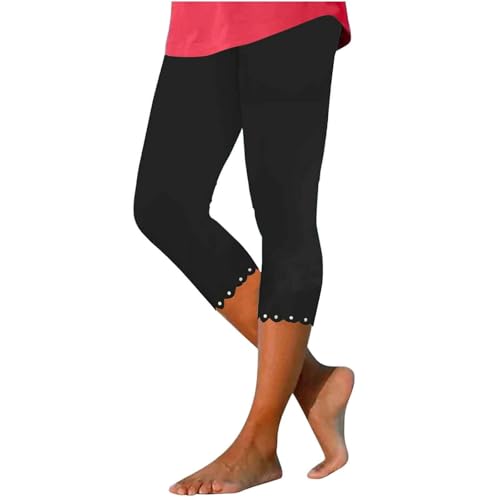 3/4 Leggings Damen Capri Leggins Für Sport,7/8 Sporthose High Waist Caprihose Große Größen Sportleggings Für Gym Leggings Damen Hoch Tailliertes Design von Generisch