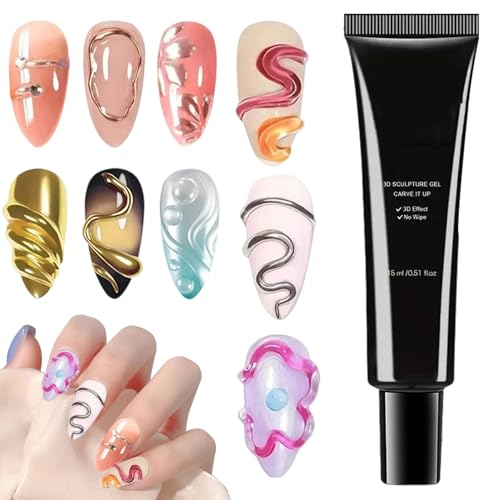 3 D - für Nä - professionelles Nagelkonstruktion 4 in 1, skulptive Verlängerungsgel, Langzeit -UV -Frostwerkzeug | Skulptur, Dekoration und Klebgel für Nagelkunst für Wohnzimmer 3 D - für Nä - professionelles Nagelkonstruktion 4 in 1, skulptive Verlängerungsgel, Langzeit -UV -Frostwerkzeug | Skulptur, Dekoration und Klebgel für Nagelkunst für Wohnzimmer von Generisch