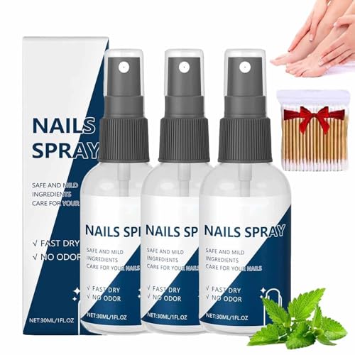 3 Stück NäGelspray FüR NäGelpflege-Feuchtigkeitscreme,HäLt Den Ganzen Tag Die FüßE Frisch Und Trocken,Schnell Trocknend Und Nicht Fettend,FüR MäNner Und Frauen von Generisch