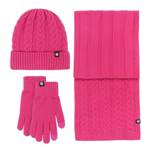 3 Stücke Damen Winter Mütze Schal Handschuhe Und Socken Set Verdickte 3-Teilige Wintermütze Schlauchschal Gestrickte Weiche 3 In 1 Set Touchscreen Handschuhe Winter Warme Elegant Weihnachten Geschenk 3 Stücke Damen Winter Mütze Schal Handschuhe Und Socken Set Verdickte 3-Teilige Wintermütze Schlauchschal Gestrickte Weiche 3 In 1 Set Touchscreen Handschuhe Winter Warme Elegant Weihnachten Geschenk von Generisch