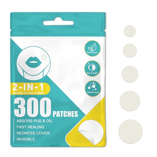 300 Stücks Pimple Patches Unsichtbare Natürliche Hydrokolloid Pickel Patch Wasserdicht Atmungsaktiv Acne Patch Anti Pickel Patches Mit Teebaumöl Und Salicylsäure von Generisch
