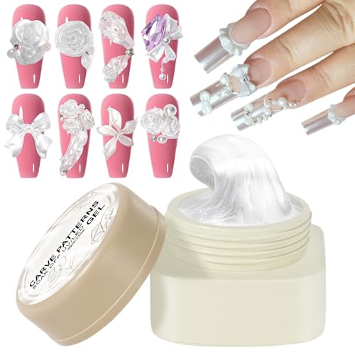 3D Nagelgel - Builder Solid Gel | Nagelskulptur | Skulptur für Nagelverlängerung | nicht klebrige Skulptur | 5G Weiß Maniküre Zubehör für 3D Nagelgel - Builder Solid Gel | Nagelskulptur | Skulptur für Nagelverlängerung | nicht klebrige Skulptur | 5G Weiß Maniküre Zubehör für von Generisch