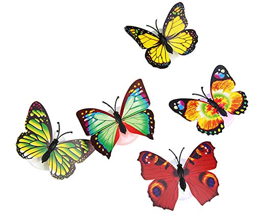 3D Wandaufkleber, bunte wechselnde Schmetterling LED Nachtlicht Lampe Home Room Party Schreibtisch Wanddekor Wandaufkleber Papier Wandtattoo Random 1 PC langlebig und praktisch 3D Wandaufkleber, bunte wechselnde Schmetterling LED Nachtlicht Lampe Home Room Party Schreibtisch Wanddekor Wandaufkleber Papier Wandtattoo Random 1 PC langlebig und praktisch von Generisch