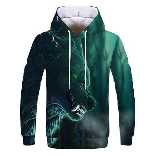 3D-gedrucktes Tierwolf-Herren-Sweatshirt für Damen und Herren, 13, 6XL 3D-gedrucktes Tierwolf-Herren-Sweatshirt für Damen und Herren, 13, 6XL von Generisch