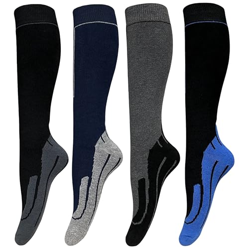 4-8 Paar Kniestrümpfe Wintersocken THERMO Socken Thermosocken Warme Strümpfe (DE/NL/SE/PL, Numerisch, 39, 42, Regular, Regular, 4 Paar) von Generisch