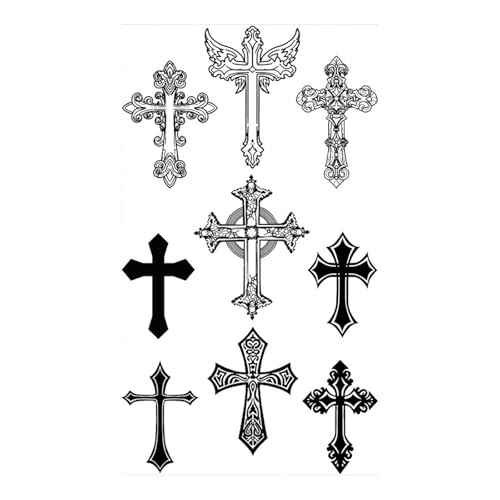 4 Blätter Schmetterling Rose Blume Temporäre Tattoos for Frauen Erwachsene Kinder Mädchen Feder Schlange Skorpion Gefälschte Tattoo Hals Arm Hände(CSQ020) von Generisch