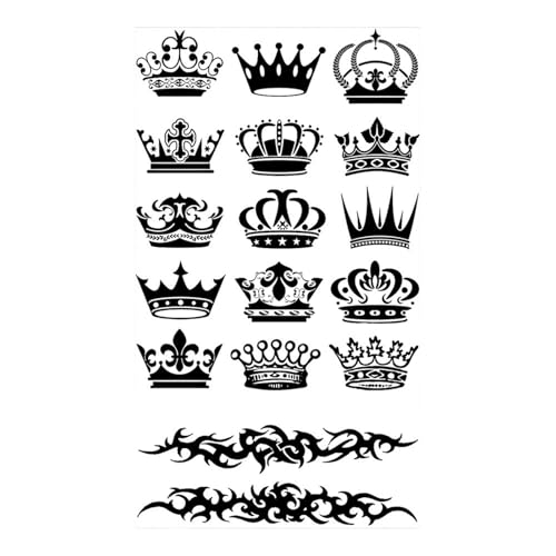 4 Blätter Schmetterling Rose Blume Temporäre Tattoos for Frauen Erwachsene Kinder Mädchen Feder Schlange Skorpion Gefälschte Tattoo Hals Arm Hände(CSQ026) von Generisch