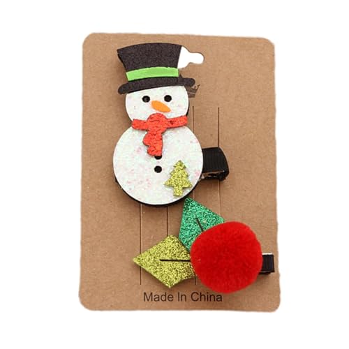 4 Stück Haarspangen Kinder Weihnachten, Rentier Weihnachtsmann Weihnachts Deko Haar Haarnadeln, Weihnachten Entenschnabel Haarklammern Für Kinder Mädchen Damen, Weihnachten Mädchen Haarnade von Generisch