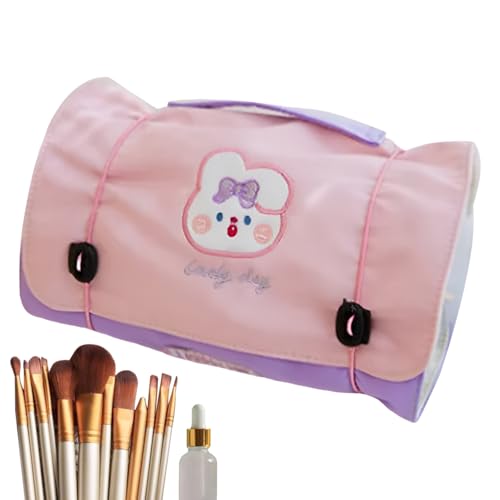4 in 1 Roll Up Makeup Bag, Hangable Cosmetic Organizer, Detachable Toiletry Compartments, Foldable Space-Saving Design, Water-Resistant Material, Ideal for Keeping, Makeup von Generisch