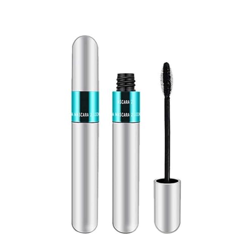 4D Silk Fiber Lash Mascara, 2 In 1 Wimperntusche Wasserfest Lash Extension Mascara Verlängerung & Volumen Lifting Eyelash Mascara Anhaltend Natürlich Voluminöse Lange Wimpern Not Blooming Lang von Generisch