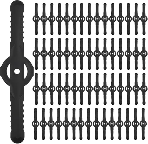 50 Stück Ersatzklingen aus Kunststoff,Ersatzmesser Rasentrimmer,Rasentrimmer Messer Kompatibel mit 3-in-1-Mähern Mini-Mähern und Trimmer von Generisch