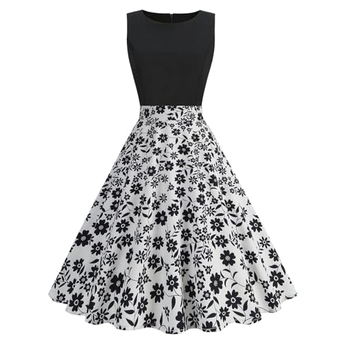 60er Jahre Outfit Damen 1950er Polka Dots Retro Rockabilly Swing Kleid Ballkleidcocktailkleid Vintage Cocktailkleid a Linie Faltenrock Knielang Hochzeit Festlich Abendkleid Ärmellos Neckholder 60er Jahre Outfit Damen 1950er Polka Dots Retro Rockabilly Swing Kleid Ballkleidcocktailkleid Vintage Cocktailkleid a Linie Faltenrock Knielang Hochzeit Festlich Abendkleid Ärmellos Neckholder von Generisch