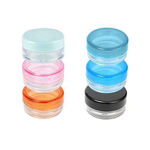 6er Pack Kleine wiederverwendbare Plastikcremeprobe Mini Runde Leere Flasche Glas Topf Kosmetikbehälter Bequem und umweltfreundlich Practical design 6er Pack Kleine wiederverwendbare Plastikcremeprobe Mini Runde Leere Flasche Glas Topf Kosmetikbehälter Bequem und umweltfreundlich Practical design von Generisch