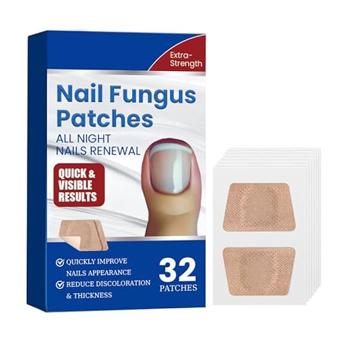 72 Stück Mushroom Nail PatchesMulti-Purpose Toenail Pads Nail Digging Plasters Reparatur PflasterToenail Correction Patch for Damaged Nails and Appearance of Discoloured Nails Toenail (32pc) von Generisch