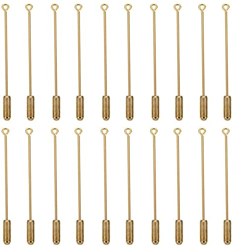 8 Stück Broschen Metall Anstecknadel Anstecknadel mit Stopper DIY Schmuck Zubehör Krawatte Hut Schal von Generisch
