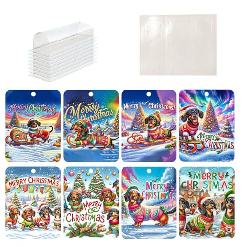 8 Weihnachts-Geldbörsen-Umschläge Für Geldgeschenke – Geldgeschenk-Ideen | Frohe Weihnachten Geldhalter Ornamente Karten | Überraschungs-Geldgeschenkbox | Weihnachtsanhänger Mit Umschlägen Für Die Tür von Generisch