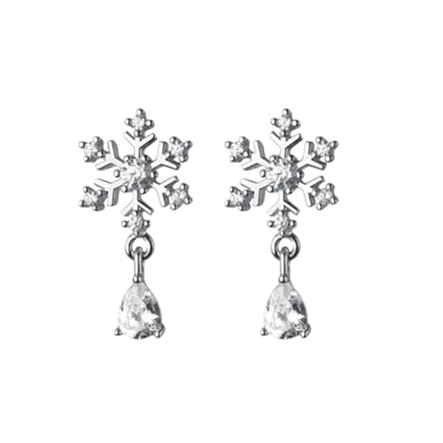 925 Silber Ahornblatt Ohrhänger für Frauen und Mädchen Zirkonia Weihnachtsohrringe Schmuckgeschenke für Halloween Partys und Winterferien mit Geschenkbox von Generisch