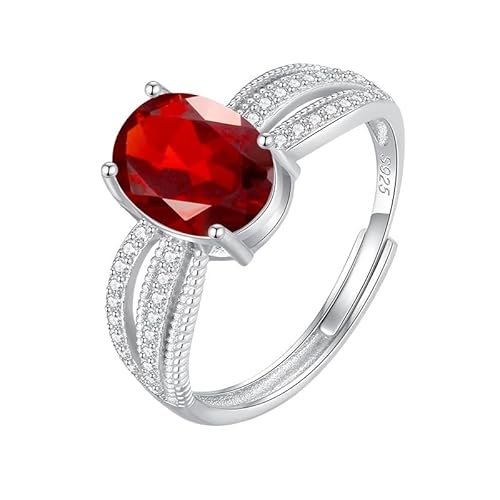 925 Silber Chunky Twist Ringe Verstellbar Oval Cut Natur Edelstein Band Hochzeitsversprechen Cocktail Band Für Frauen Mädchen Ewigkeit Schmuck Geschenke Mit Box Achat Ring von Generisch