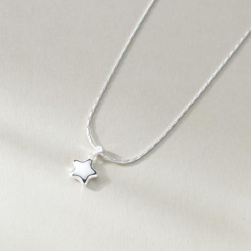 925 Silber Glücksstern Halskette - Koreanisch Minimalistisch (Silber) von Generisch