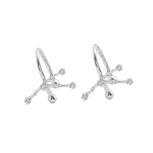 925 Sterling Silber Sternzeichen Clip On Ohrringe - Jungfrau Sternbild von Generisch