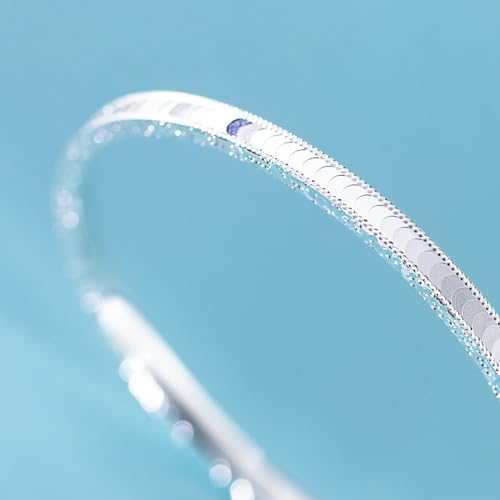 990 Silber Fischschuppen Armband - Koreanisch Minimalistisch (Silber) von Generisch