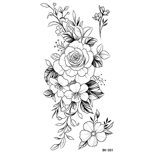 A Sketch Tattoos Aufkleber Abstrakte Aufkleber Rose Blumen #m3lFK von Generisch