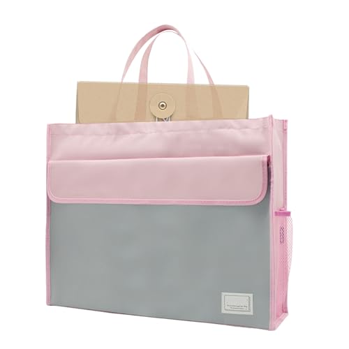 A3-Dokumententasche, großer Dokumententräger mit robustem Griff, tragbare Aufbewahrungstasche für Zuhause, mit Karten, Zeitschriften, Papieren, Büroakten, Schulgebrauch, Arbeitsbedarf, Reisen von Generisch