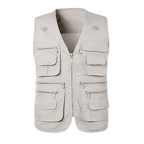 Ärmellose Weste Herren Sommer, Arbeitsweste Herren Sommer Dünn Anglerweste Bequeme Vest Einfarbig Herren-Weste Modischer Outdoor-Weste Minimalist Freizeitweste Klassische Übergangswesten Lose Ärmellose Weste Herren Sommer, Arbeitsweste Herren Sommer Dünn Anglerweste Bequeme Vest Einfarbig Herren-Weste Modischer Outdoor-Weste Minimalist Freizeitweste Klassische Übergangswesten Lose von Generisch