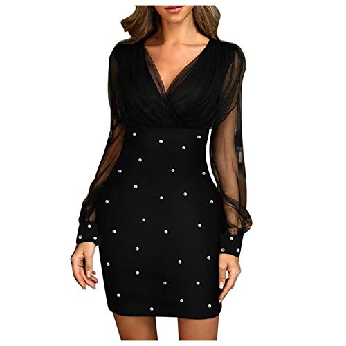 Abendkleid Damen Langarm Kurz Silvester Kleid Damen Glitzer Sexy Glitzerkleid Damen Partykleid Festliche Abendkleider Elegant Für Hochzeit Cocktailkleid Spitze Patchwork Silvesterkleid Curvy Abendkleid Damen Langarm Kurz Silvester Kleid Damen Glitzer Sexy Glitzerkleid Damen Partykleid Festliche Abendkleider Elegant Für Hochzeit Cocktailkleid Spitze Patchwork Silvesterkleid Curvy von Generisch