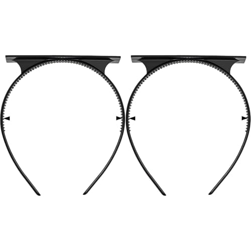 Abschlusshut Stirnband, Grad Hat Stirnband - Absolventenhut Stirnbandeinsatz - Party Hair Hoop -Foto -Requisiten, Set von 2 wiederverwendbaren Junggesellenhaarstücke Stabilisator für Halten von Generisch