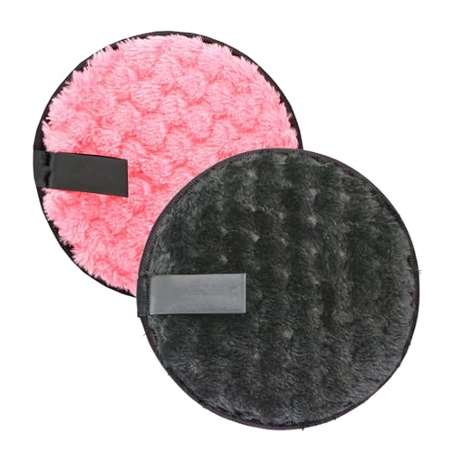 Abschminkpads Waschbar, Make-up Entferner Pads, Mikrofaser Runde Weiche Gesichtsreinigung Puffs, Waschbar und Wiederverwendbar Doppelseitige Make-up Pads, Einfaches Entfernen von Make-up (4) von Generisch