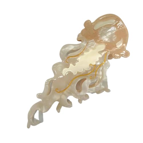Acetate Claw Clip Jellyfish Hair Clips Sea Theme Hairpin Accessory Strong Grip for Women Students Ladies Weddings School Dance Photo Session Styling Travel Use, 4.92 inches long Acetate Claw Clip Jellyfish Hair Clips Sea Theme Hairpin Accessory Strong Grip for Women Students Ladies Weddings School Dance Photo Session Styling Travel Use, 4.92 inches long von Generisch