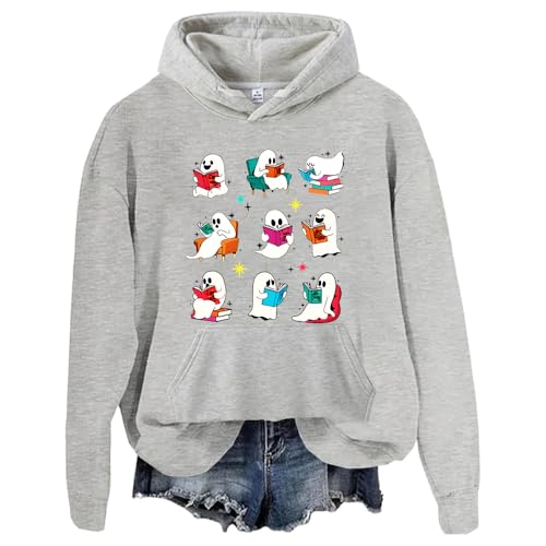 Acotar Ghost Bookish Book Reader Hoodie Bookish Ghost Hoodie Bookish Ghost Sweatshirt Unisex Hoodie, grau, 3XL von Generisch