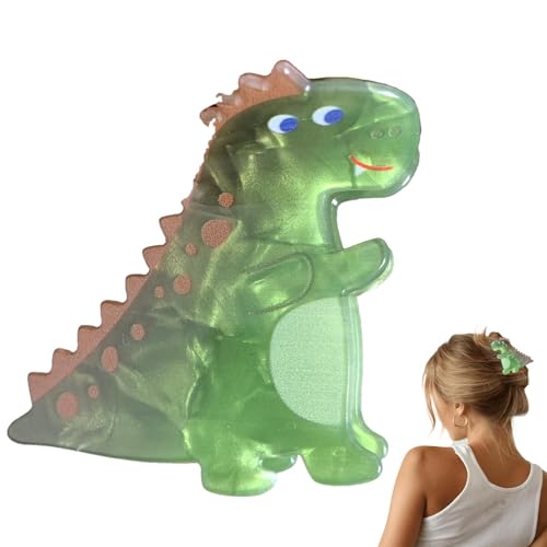 Acryl-Dinosaurier-Haarnadeln, lustige Dinosaurier-Haarklammern - Haarspange Dinosaurier für Damen - Rutschfester Haarschmuck aus Acryl mit starkem Halt, Kopfschmuck-Styling-Werkzeuge für jeden Haartyp von Generisch