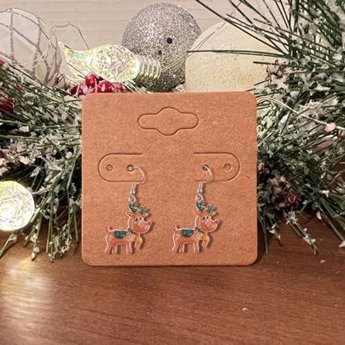 Acryl Rot Weinglas Weihnachts Ohrringe geometrisch, bunt, Weihnachtsohrringe, Weihnachtsschmuck, Geschenk für Frauen Mädchen Weihnachts Ohrringe (G, One Size) von Generisch