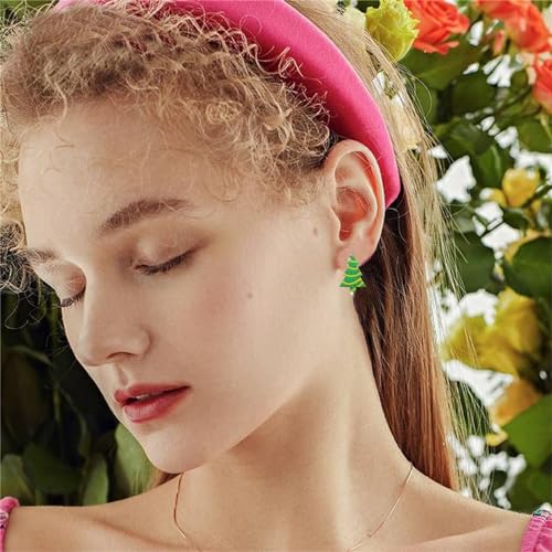 Acryl Süße Weihnachten Ohrringe Leoparden-print Weihnachten Form Ohrringe Acryl Einfache Für Frauen Kreativ (A, One Size) von Generisch