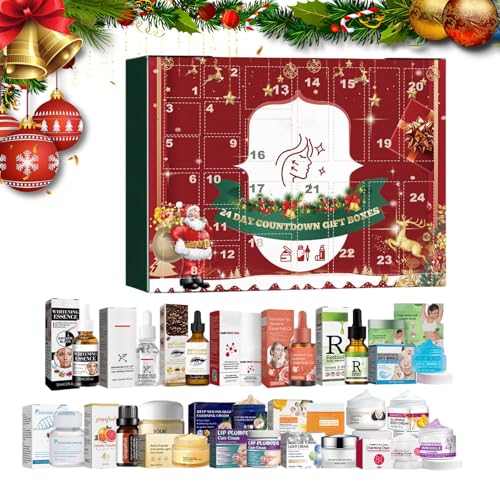 Adventskalender Hautpflege - 24 Tage Weihnachts Advents Beauty Set Für Mädchen 2025 | Festliche Geschenkideen Kalender für Geburtstag Valentinstag Familie Schwester Tochter Teens von Generisch