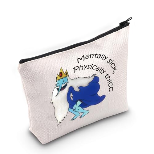 Adventure T Cartoon-inspiriertes Eiskönig-Geschenk, geistig kranke, körperlich thicc Make-up-Tasche für Eiskönig-Liebhaber, Men-tally-sick Bag von Generisch