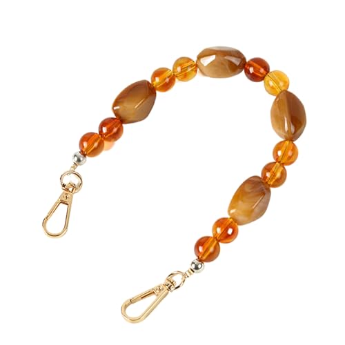 Aktualisierende Farbe Super Chic Lady Harz Farbige Stein Handtasche Riemen Mädchen Mode Große Größe Fashion Bead Armband Tasche Tasche Gürtel von Generisch