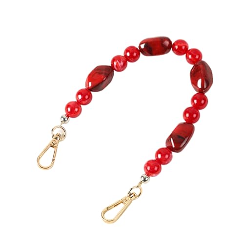 Aktualisierende Farbe Super Chic Lady Harz Farbige Stein Handtasche Riemen Mädchen Mode Große Größe Fashion Bead Armband Tasche Tasche Gürtel von Generisch