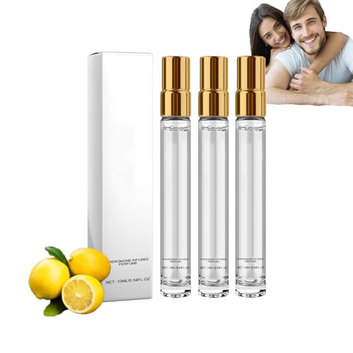 Alloura Pheromon Parfüm für Frauen, Alloura Parfüm Pheromon Parfüm Männer anziehen, Selbstvertrauen erhöhen und Selbstverbesserung (3 Stück) von Generisch