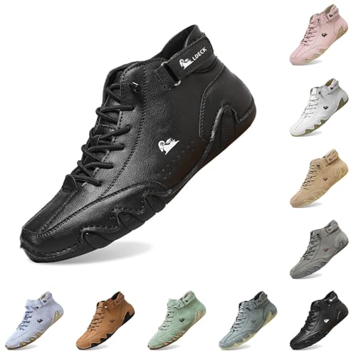 Alpaca Barfuss Schuhe, Alpaca - Ergonomischer, Wasserdichter & Schmerzlindernder Leder-Barfußschuh, Bergxperten Schuhe Damen Herren von Generisch