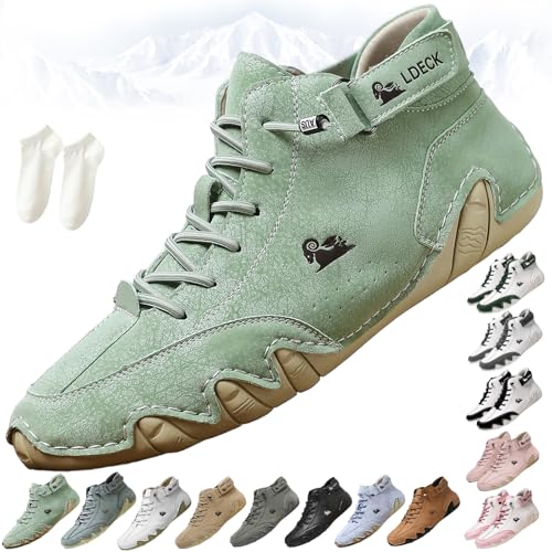 Alpaca Barfuss Schuhe, Vogany Schuhe Herren Damen, Alpaka BarfußSchuhe, Ergonomischer, Wasserdichter,Schmerzlindernder (Dunkelgrün,46) von Generisch