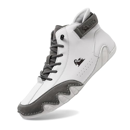 Alpaca Barfuss Schuhe Ergonomischer, Wasserdichter Schmerzlindernder Leder-Barfußschuh Wasserdicht Leichte rutschfeste Atmungsaktive Outdoorbarfuss Schuhe Sneaker Barefoot Shoes Bootsschuhe von Generisch